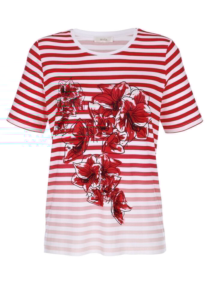 Shirt mit platziertem Druckmotiv 