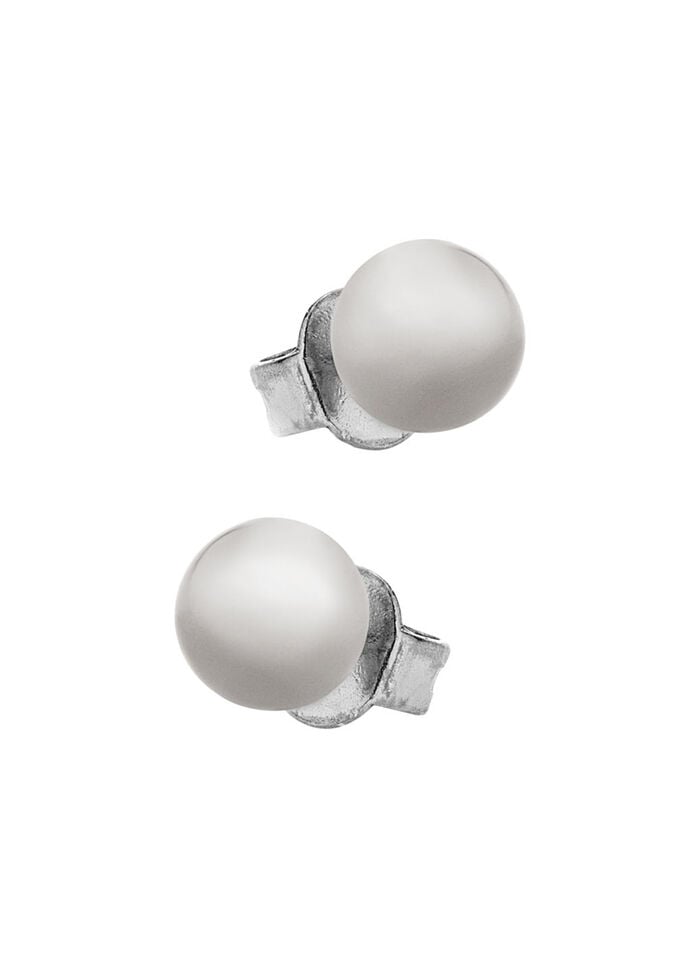 Kleine aber feine Kugel-Ohrstecker aus Titan 