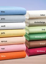 irisette Mako-Jersey-Spannbetttuch BLAU