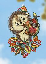 Fensterbild "Igel" 
