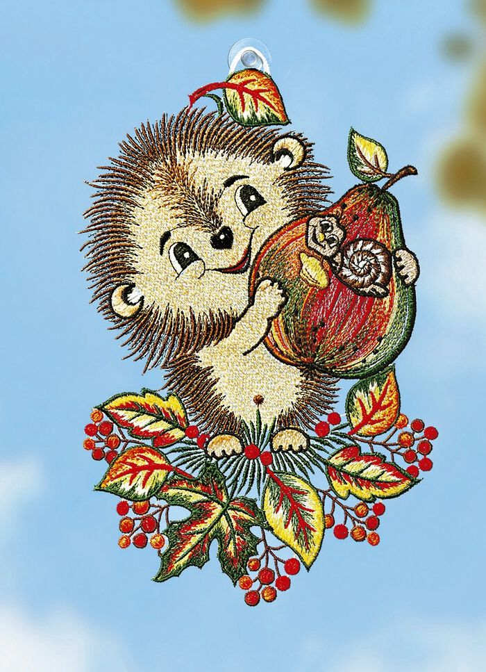 Fensterbild "Igel" 