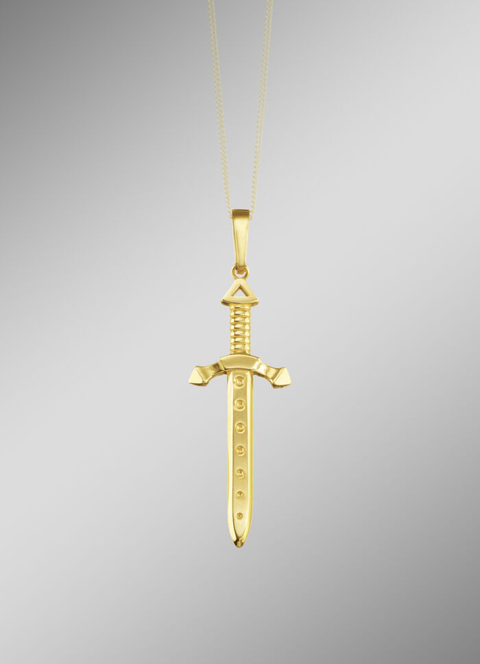 Schwert-Anh&auml;nger in gl&auml;nzender Optik 