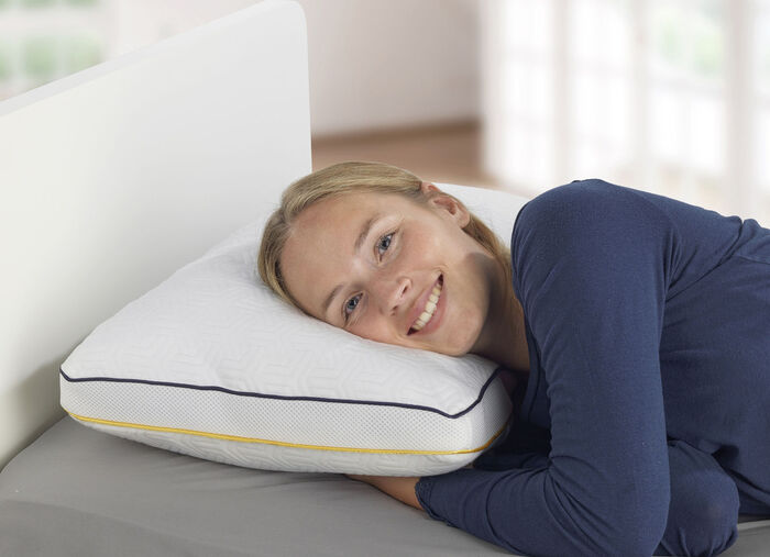 Kopfkissen mit Gelschaumflocken-F&uuml;llung 