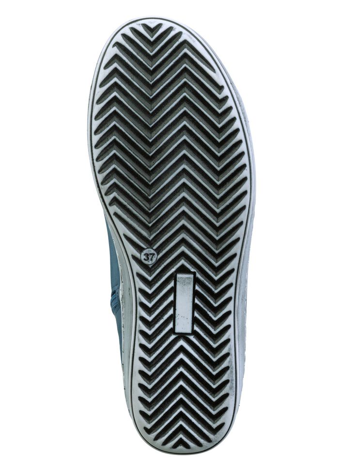 Andrea Conti Schn&uuml;r-Bootie aus fein genarbtem Nappaleder BLAU