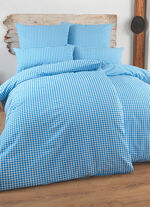 Bettwäsche-Garnitur mit Reißverschluss BLAU