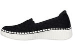 SKECHERS Slipper aus dehnbarem Strick-Material SCHWARZ