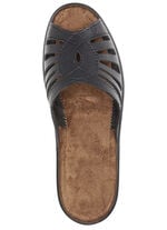 Pantolette mit Zierlochung SCHWARZ