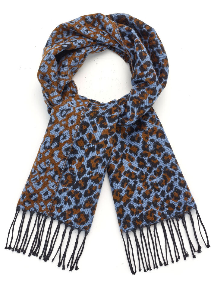Schal mit Raubtierfell-Dessin 