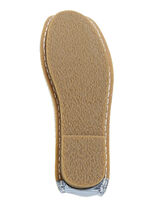 Laura Vita Ballerina mit Lederblüte BLAU-MULTICOLOR