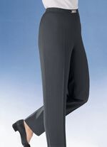 Hose mit Metallzier am Bund in 8 Farben ANTHRAZIT MEL.
