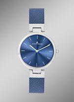 Quartz-Damenuhr mit Edelstahlgeh&auml;use und Edelstahlband 