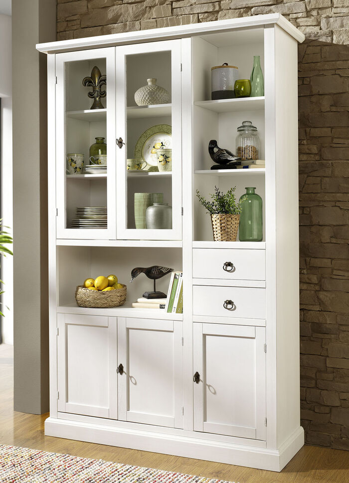 Möbelserie aus teilmassivem Holz ANTIKWEISS