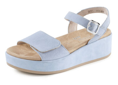 Sandale aus Samtveloursleder 