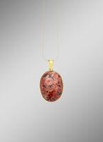 Schönes Unikat: Anhänger mit Flower Opal 