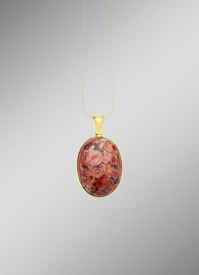 Schönes Unikat: Anhänger mit Flower Opal 