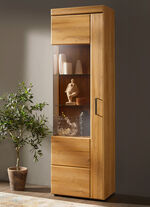 Vitrinenserie mit Türen und Schubladen mit Softclose EICHE HELL