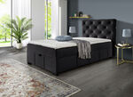 Boxspringbett mit Kaltschaumtopper ANTHRAZIT