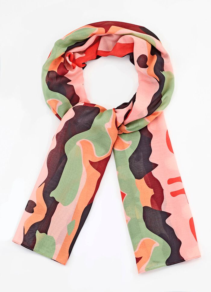 Schal mit Camouflage-Dessin 