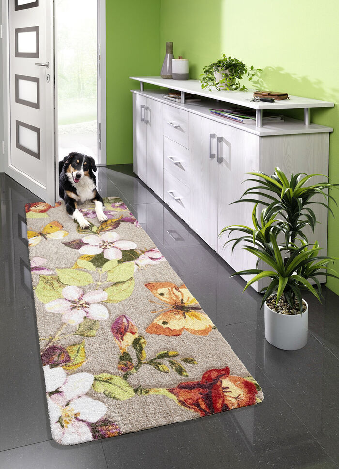 Fußmatte mit rutschhemmender Latex-Rückseite 