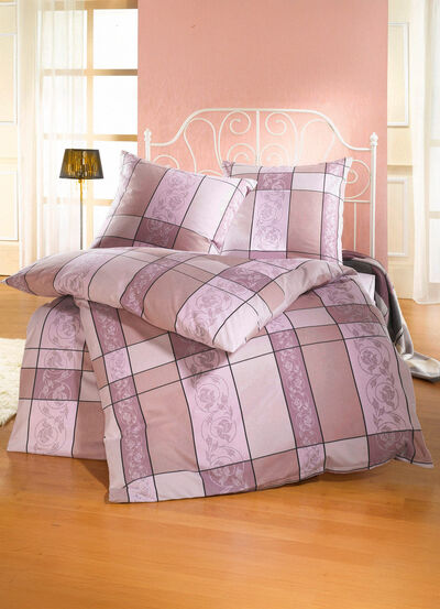 Bettwäsche-Garnitur in 2 hochwertigen, bügelleichten Qualitäten 