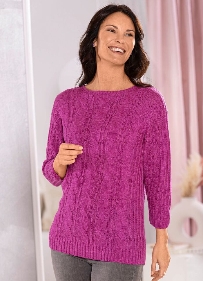 Pullover aus Friségarn 