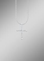 Markanter Kreuz-Anh&auml;nger mit K&ouml;nigskette 