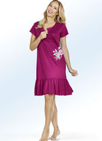 Zweierpack Nachthemden mit Volantabschluss 