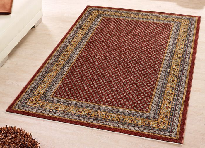 Klassisch schöne Brücken und Teppiche mit hoher Flordichte ROT