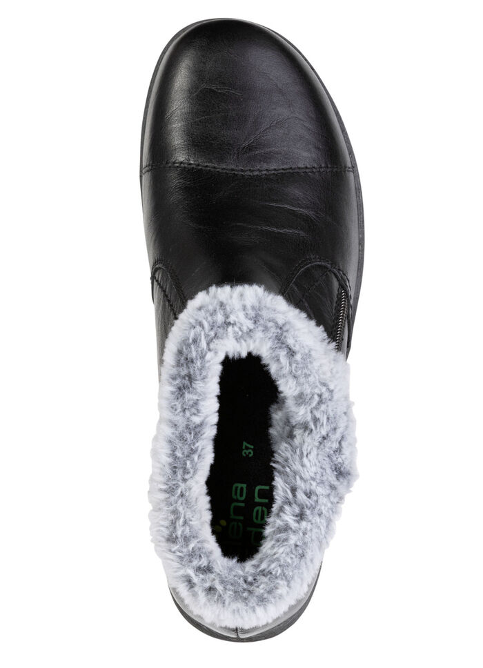 ELENA EDEN, gefütterte Damen-Boots, Winterschuhe, Weite G, mit herausnehmbarem Fußbett SCHWARZ
