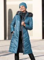 Mantel mit abnehmbarer Kapuze 