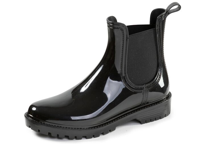 laurakent, trendige Regenstiefeletten, mit herausnembarer Textileinlage SCHWARZ