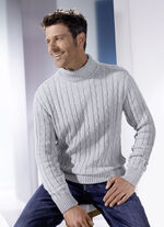 Rollkragenpullover in 5 Farben GRAU