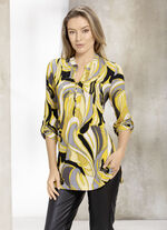 Shirt-Tunika mit aufspringenden F&auml;ltchen 