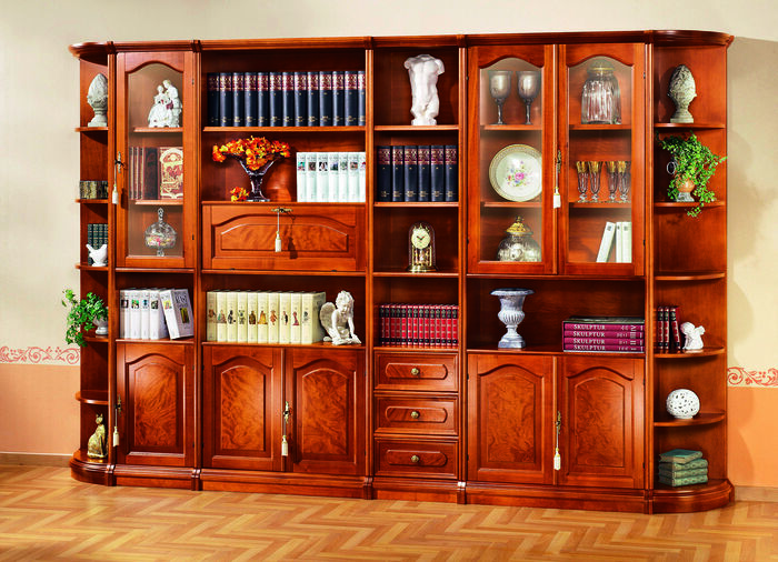 Teilmassive Möbelserie mit Echtholzfurnier KIRSCHBAUM