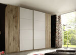 Moderner Schwebetüren-Schrank VIKING EICHE-HELLGRAU