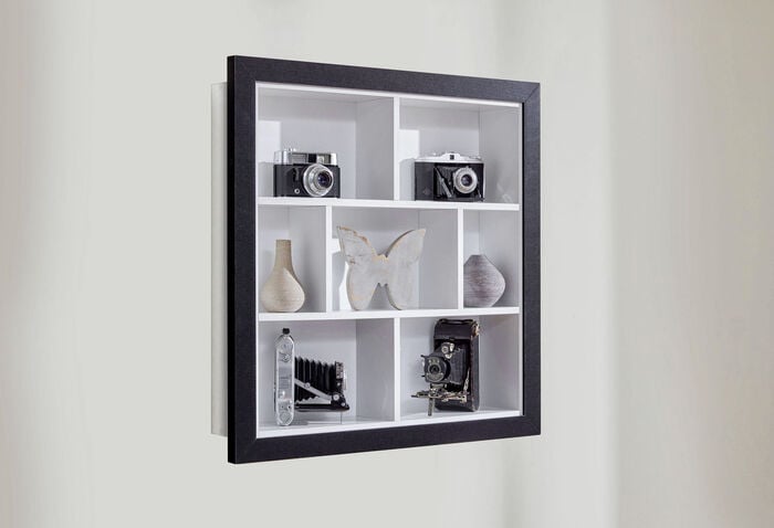 Individuellen Wandregale SCHWARZ-WEISS