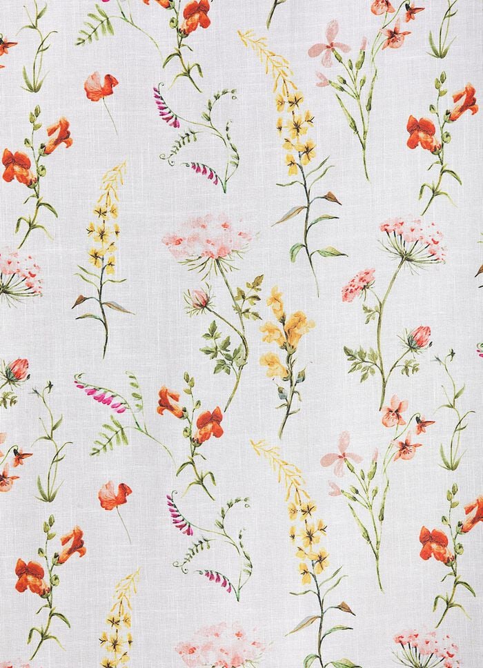 Dekoschal mit Fr&uuml;hlingsblumen-Motiv 