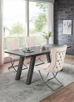 Esstisch mit Auszug GRAFIT-GRAFIT