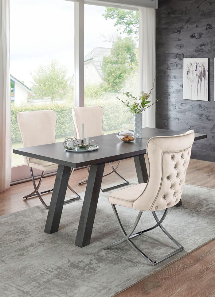 Esstisch mit Auszug GRAFIT-GRAFIT