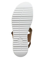 ELENA EDEN, bequeme Damen-Sandalen, Weite H, mit herausnehmbarem Fußbett COGNAC