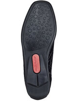 Waldläufer, stilvolle Damen-Slipper, Weite H, mit herausnehmbarem Fußbett SCHWARZ