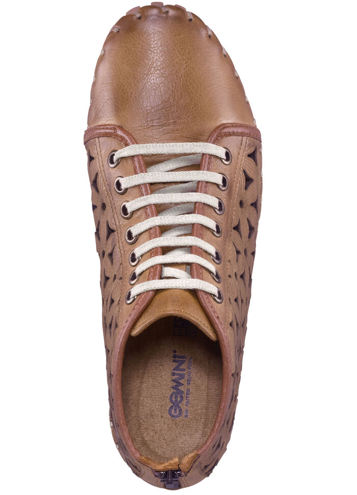 Gemini Bootie mit praktischem Fersen-Rei&szlig;verschluss COGNAC