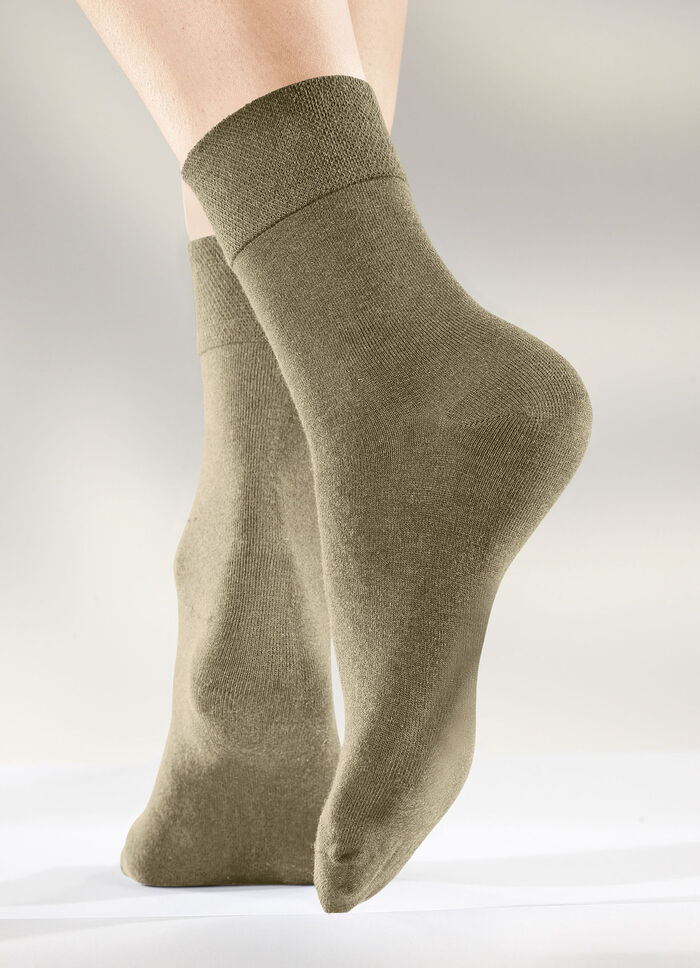 Sechserpack Socken in verschiedenen Farbstellungen 2X BEIGE, 2X SAND, 2X KHAKI