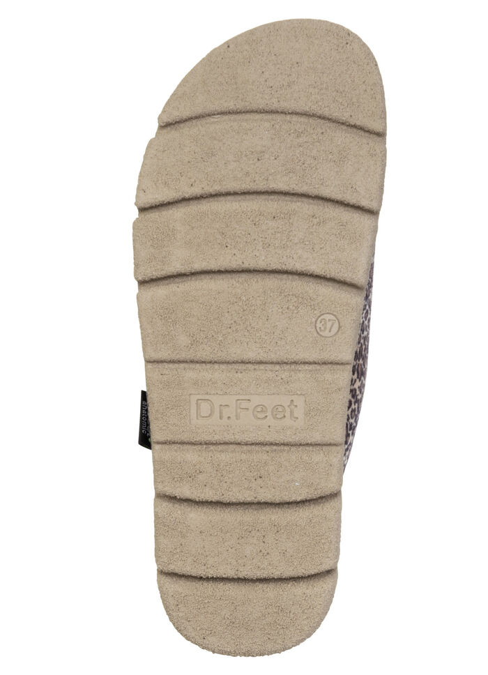 Laurina, modische Damen-Hausschuhe, mit Plüsch BRAUN