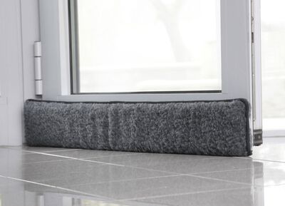 Schurwoll-Zugluftstopper f&uuml;r T&uuml;ren 