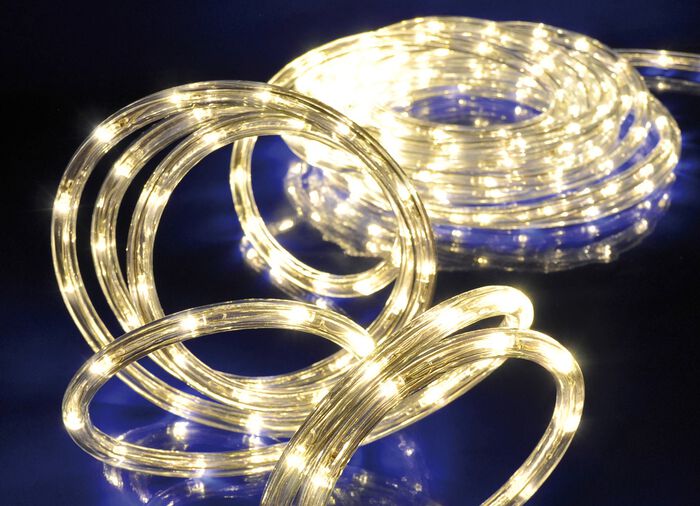Lichterschlauch, 6 m lang, mit 120 LEDs TRANSPARENT