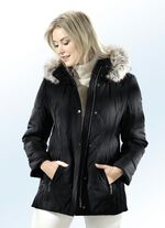 Jacke mit Rei&szlig;verschluss unter der Druckerleiste 