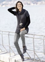 Hose mit angesagter Karo-Dessinierung 