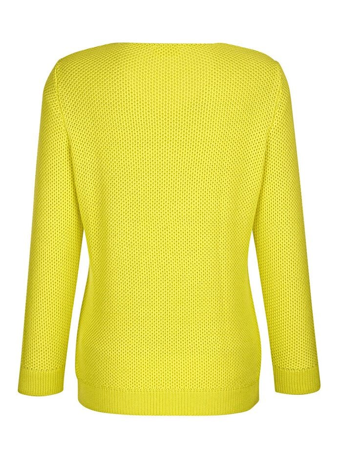 Pullover in dekorativer Struktur 