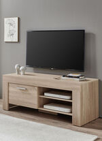 TV-Longboard mit Griffen in Aluminium-Optik EICHE SONOMA